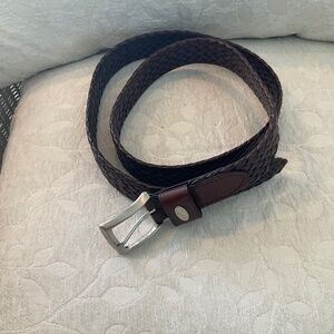 NIKE Men’s Brown Braided Leather Belt 40”